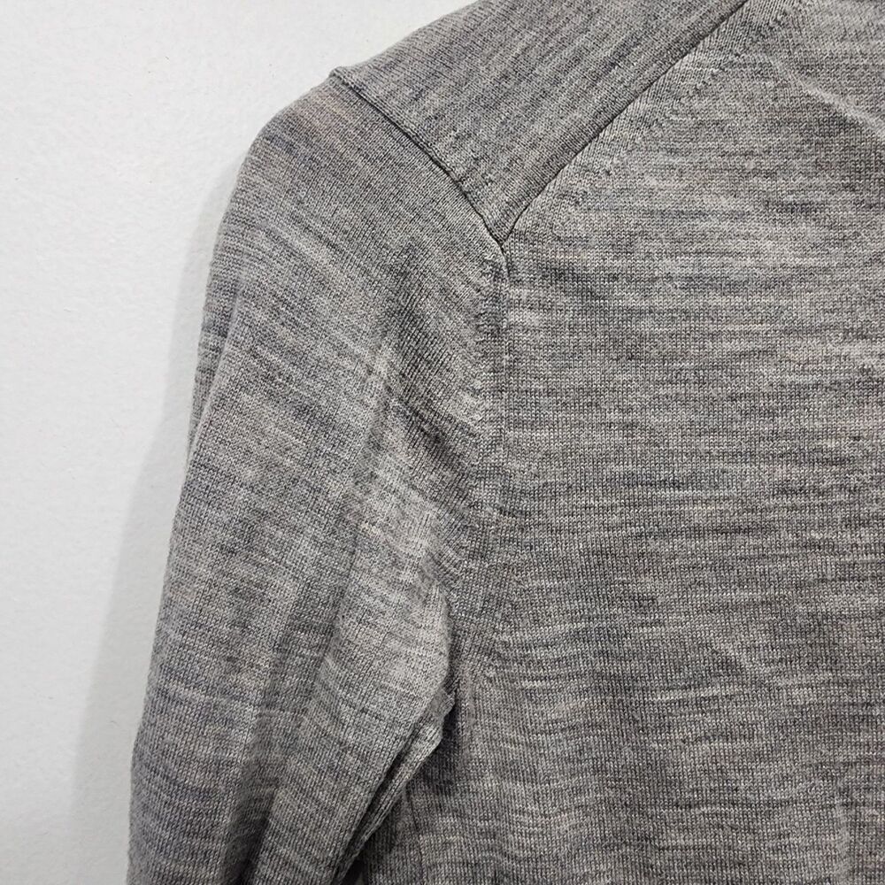 UNIQLO  Pure Wool Merino Crew Neck Sweater Space-dye Gray Womens Size XS - Picture 14 of 14